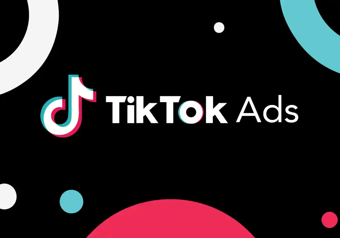 TikTok Ads banner image. Logo and text saying "TikTok Ads"